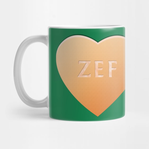 Zef Candy Heart - Orange by LozMac